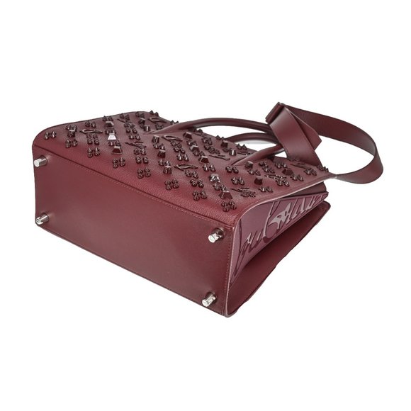 Christian Louboutin Medium Paloma Studs Leather Satchel Bag - Picture 4 of 8